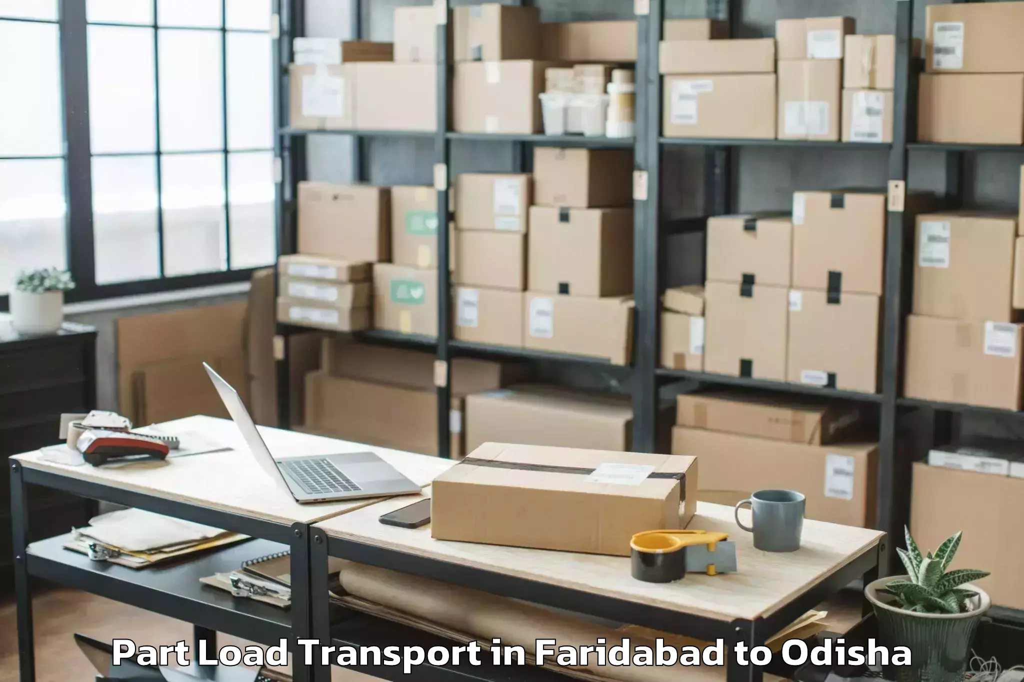 Quality Faridabad to Sundargarh Town Part Load Transport